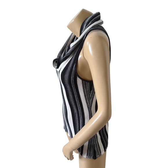 INC Womens Petite Size Large PL Sleeveless Silk Blend Cowl Neck Knit Top Shirt - Picture 2 of 6